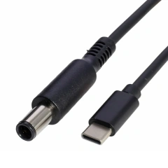 Wholesales Custom 1.5meters 65W USB 3.1 Type C USB-C to DC Jack 5.5x2.1mm 7.4x5.0mm 4.5x3.0mm Power Plug Extension Charge Cable