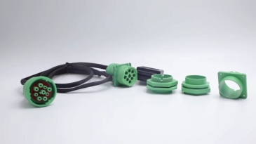 Replaceable Plug Universal T-Harness Kit OBD2 to Green J1939 9pin Male Female Splitter Y Cable Replacement For Heavy Duty Trucks