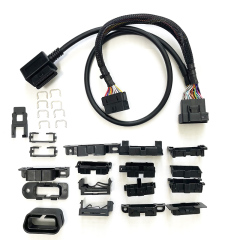 Replacement Replaceable Plug OBD2 T-Harness Splitter Cable Set OBD II Universal Harness Kit for All Cars Vehicles