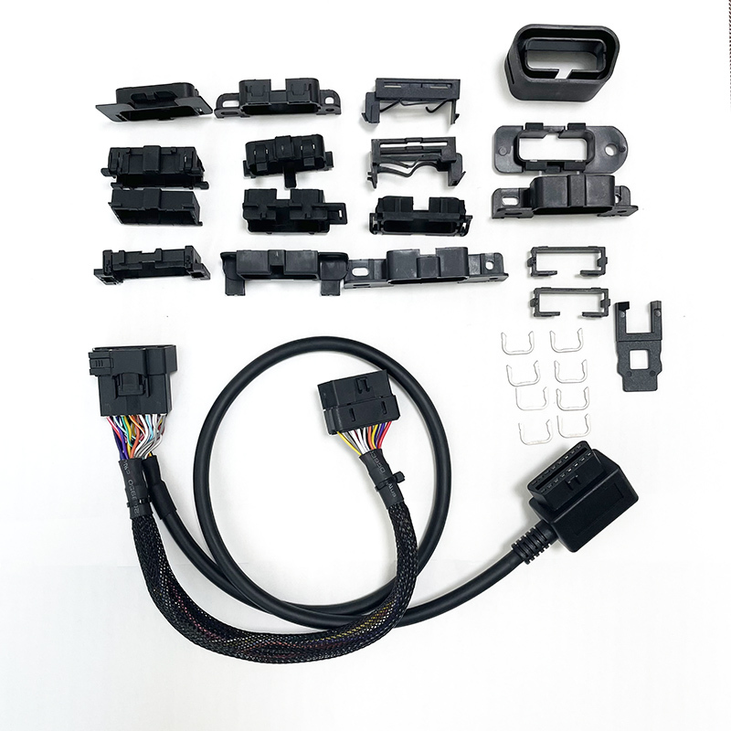 Replacement Replaceable Plug OBD2 T-Harness Splitter Cable Set OBD II Universal Harness Kit for All Cars Vehicles