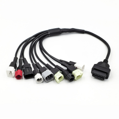 Universal 9in1 OBD2 Bike Diagnostic Splitter Cable Replacement for Honda KTM Suzuki Yamaha Kawasaki Delphi Motrocycles