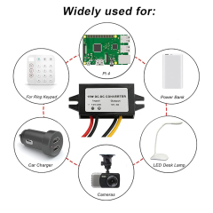 Waterproof DC-DC Bulk Converter 12V 24V to 5V 3A 15W QC 3.0 USB Type C Output Adapter Step Down Module Power Supply Charger