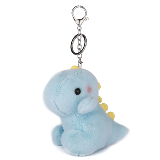 KingKong Toys Custom 4'' Cute Blue Little Dinosaur Plush Keychains