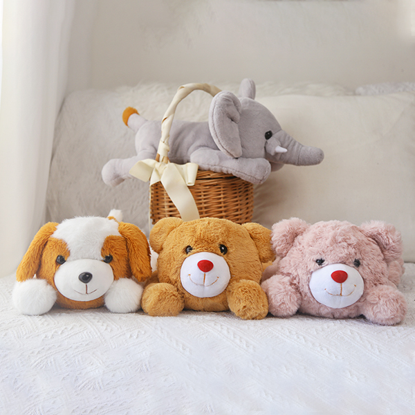 KingKong Toys Custom 24'' Lying Pink Teddy Bear Plushie Cushion For Children Pillow
