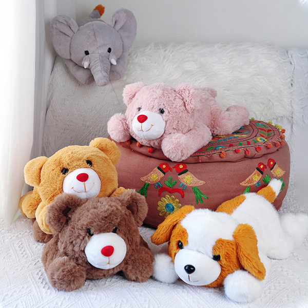 KingKong Toys Custom 24'' Lying Pink Teddy Bear Plushie Cushion For Children Pillow,KingKong Toys
