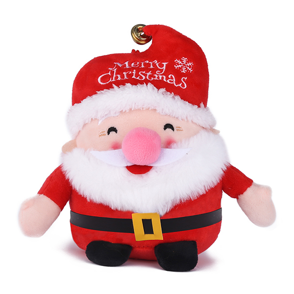 KingKong Toys Custom 4'' Plush Father Christmas Keychains For Christmas Tree Ornament