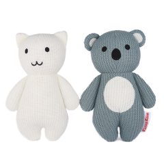 KingKong Toys Custom 18'' Plush Pink Cute Bunny Knitted Animal Family,KingKong Toys