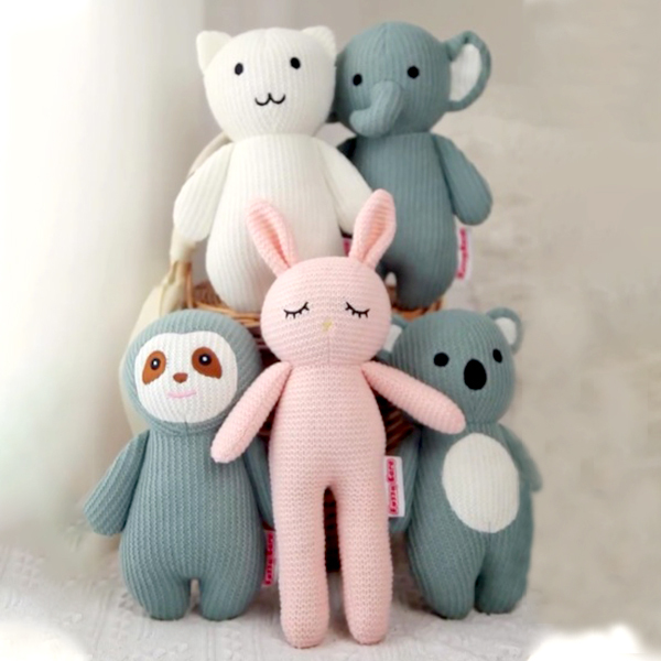 KingKong Toys Custom 18'' Plush Pink Cute Bunny With Animal Family
