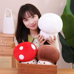 12 Inch Red Mushroom Plushies Squishy Pillow Cute Stuffed Animals Kawaii Plush Toys Throw Pillow Decoration Gift for Girls Boys,KingKong Toys