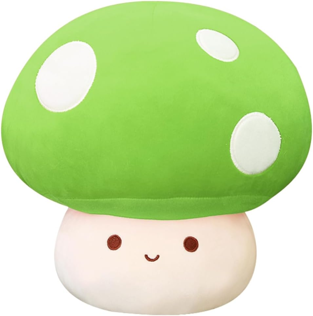 12 Inch Red Mushroom Plushies Squishy Pillow Cute Stuffed Animals Kawaii Plush Toys Throw Pillow Decoration Gift for Girls Boys,KingKong Toys