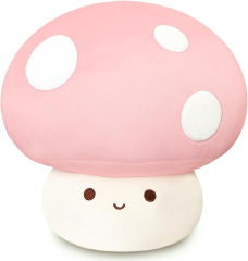 12 Inch Red Mushroom Plushies Squishy Pillow Cute Stuffed Animals Kawaii Plush Toys Throw Pillow Decoration Gift for Girls Boys,KingKong Toys