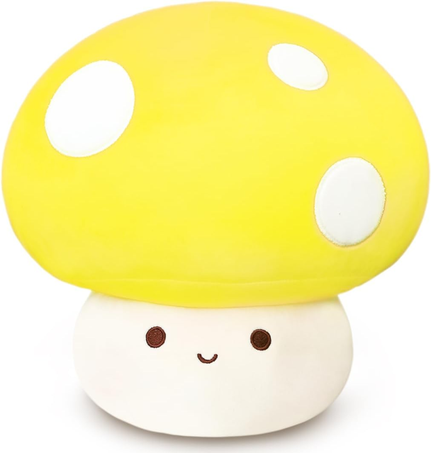 12 Inch Red Mushroom Plushies Squishy Pillow Cute Stuffed Animals Kawaii Plush Toys Throw Pillow Decoration Gift for Girls Boys,KingKong Toys