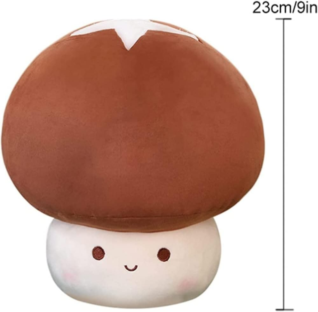 12 Inch Red Mushroom Plushies Squishy Pillow Cute Stuffed Animals Kawaii Plush Toys Throw Pillow Decoration Gift for Girls Boys,KingKong Toys