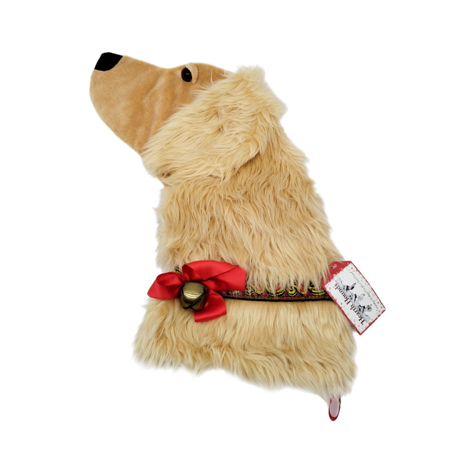 Kingkong Toys Factory Custom Good Dog Christmas Stocking Cute Plush Personalized Fireplace Hanging Stockings for Holiday Party Christmas Decorations and Xmas Gifts,KingKong Toys