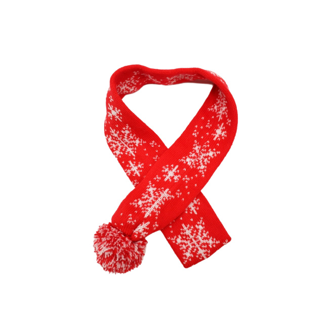 Kingkong Toys Factory Custom Unisex Christmas Snowflake Scarf Fall Winter Warm Knit Long Scarf For Xmas Gift,KingKong Toys