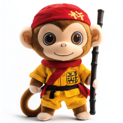 Factory Custom Black Myth Wukong Stuffed Animal Boys character Plush Toy for gifts,KingKong Toys