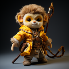 Factory Custom Black Myth Wukong Stuffed Animal Boys character Plush Toy for gifts,KingKong Toys