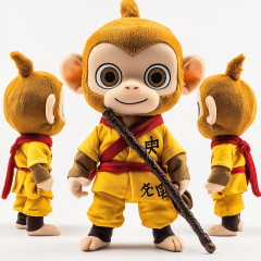 Factory Custom Black Myth Wukong Stuffed Animal Boys character Plush Toy for gifts,KingKong Toys