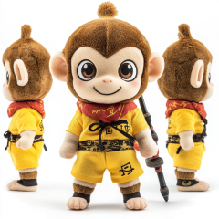 Factory Custom Black Myth Wukong Stuffed Animal Boys character Plush Toy for gifts,KingKong Toys