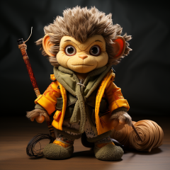 Factory Custom Black Myth Wukong Stuffed Animal Boys character Plush Toy for gifts,KingKong Toys