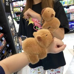Stuffed Animal Capybara Bracelets Wristband Interactive Plush Toy for Birthday Party,KingKong Toys