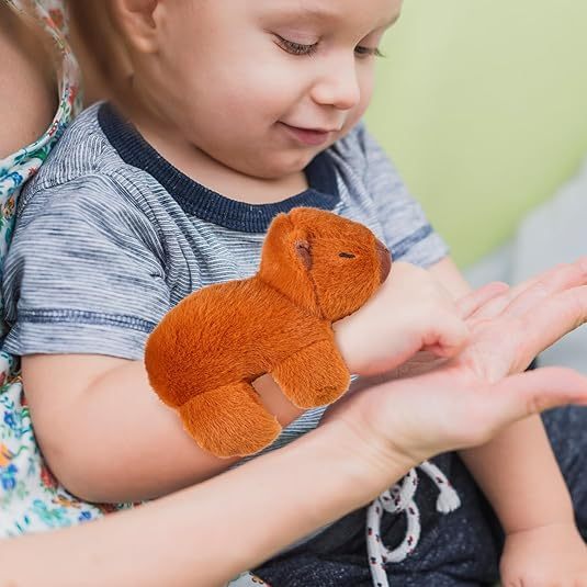 Stuffed Animal Capybara Bracelets Wristband Interactive Plush Toy for Birthday Party,KingKong Toys