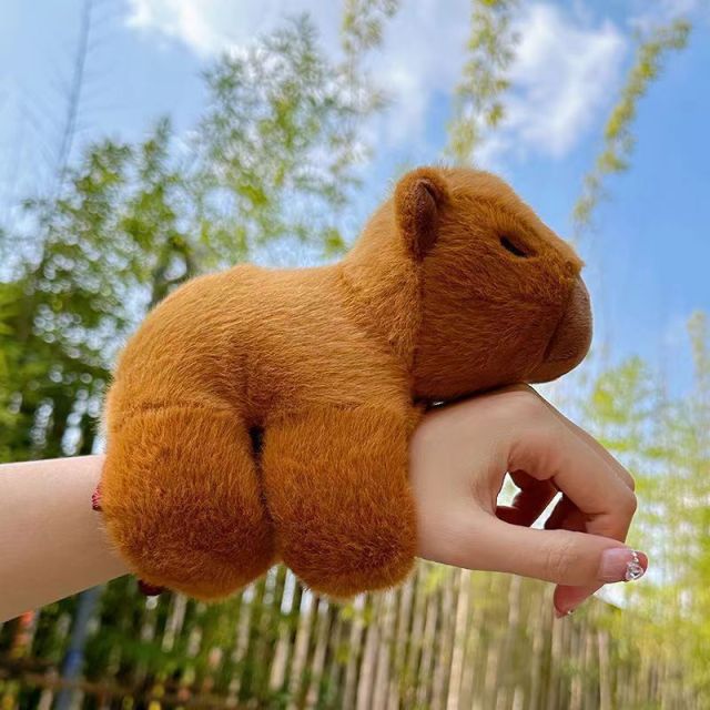Stuffed Animal Capybara Bracelets Wristband Interactive Plush Toy for Birthday Party,KingKong Toys