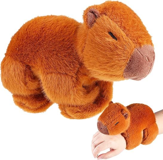 Stuffed Animal Capybara Bracelets Wristband Interactive Plush Toy for Birthday Party,KingKong Toys