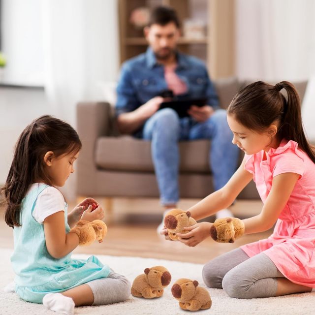 Stuffed Animal Capybara Bracelets Wristband Interactive Plush Toy for Birthday Party,KingKong Toys