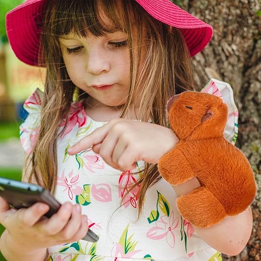 Stuffed Animal Capybara Bracelets Wristband Interactive Plush Toy for Birthday Party,KingKong Toys