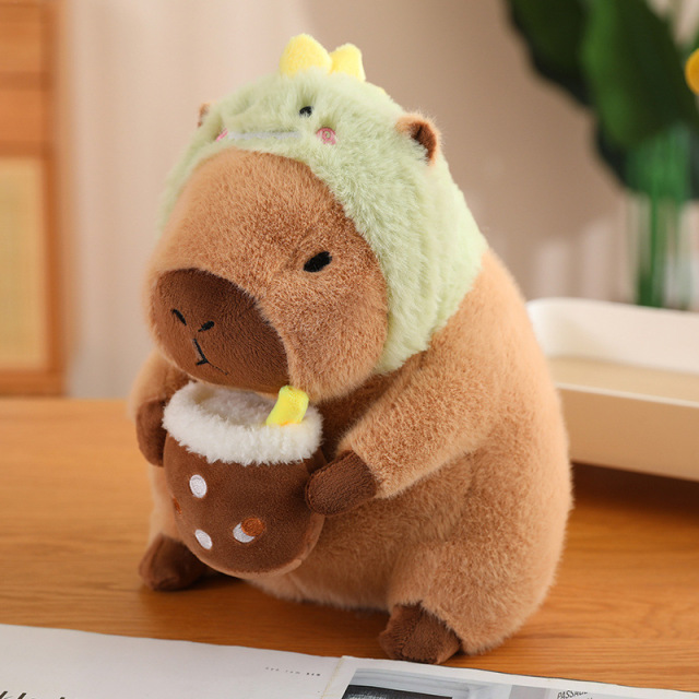 Adorable Capybara Backpack Kawaii plush stuffed animal with Fluffy Adjustable shoulder strap,KingKong Toys