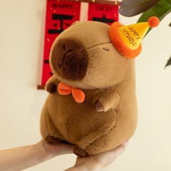 Adorable Capybara Backpack Kawaii plush stuffed animal with Fluffy Adjustable shoulder strap,KingKong Toys