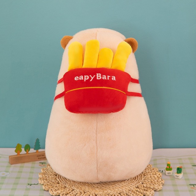 Adorable Capybara Backpack Kawaii plush stuffed animal with Fluffy Adjustable shoulder strap,KingKong Toys