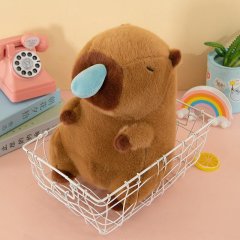 Adorable Capybara Backpack Kawaii plush stuffed animal with Fluffy Adjustable shoulder strap,KingKong Toys