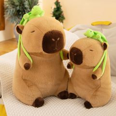Adorable Capybara Backpack Kawaii plush stuffed animal with Fluffy Adjustable shoulder strap,KingKong Toys