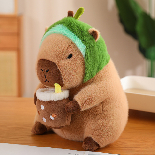 Adorable Capybara Backpack Kawaii plush stuffed animal with Fluffy Adjustable shoulder strap,KingKong Toys