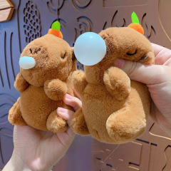 Cute Capybara Plush Keychain Realistic Capybara Stuffed Animals Plush Toy with Turtle Backpack Pendant for kids bag,KingKong Toys