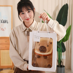 Adorable Capybara Backpack Kawaii plush stuffed animal with Fluffy Adjustable shoulder strap,KingKong Toys