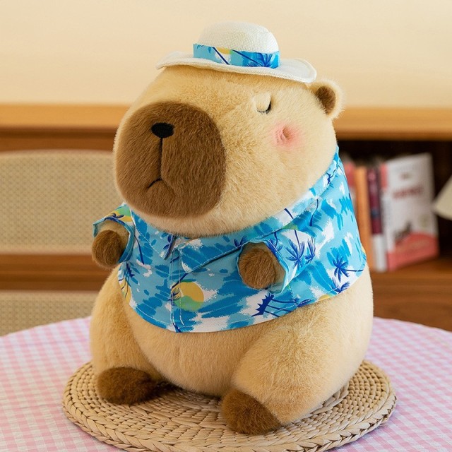 Adorable Capybara Backpack Kawaii plush stuffed animal with Fluffy Adjustable shoulder strap,KingKong Toys