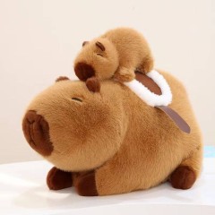 Adorable Capybara Backpack Kawaii plush stuffed animal with Fluffy Adjustable shoulder strap,KingKong Toys