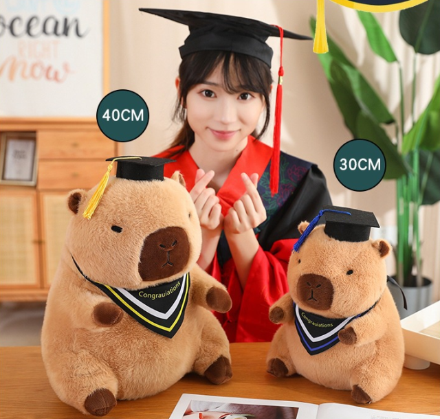 Adorable Capybara Backpack Kawaii plush stuffed animal with Fluffy Adjustable shoulder strap,KingKong Toys