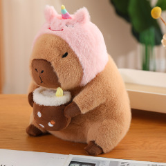 Adorable Capybara Backpack Kawaii plush stuffed animal with Fluffy Adjustable shoulder strap,KingKong Toys
