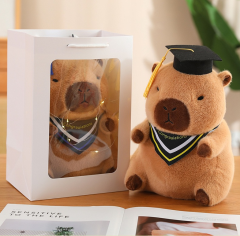 Adorable Capybara Backpack Kawaii plush stuffed animal with Fluffy Adjustable shoulder strap,KingKong Toys