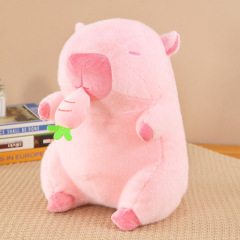 Adorable Capybara Backpack Kawaii plush stuffed animal with Fluffy Adjustable shoulder strap,KingKong Toys