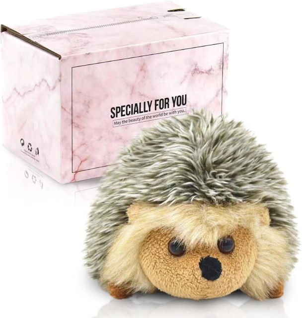 Hedgehog Stuffed Animal Large Mommy Hedgehog Plush Toys with 4 Baby Soft Cuddly Plushie Toy Sets for Birthday Gifts,KingKong Toys