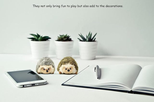 Hedgehog Stuffed Animal Large Mommy Hedgehog Plush Toys with 4 Baby Soft Cuddly Plushie Toy Sets for Birthday Gifts,KingKong Toys