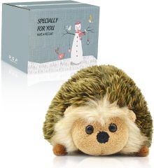 Hedgehog Stuffed Animal Large Mommy Hedgehog Plush Toys with 4 Baby Soft Cuddly Plushie Toy Sets for Birthday Gifts,KingKong Toys