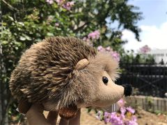 Hedgehog Stuffed Animal Large Mommy Hedgehog Plush Toys with 4 Baby Soft Cuddly Plushie Toy Sets for Birthday Gifts,KingKong Toys