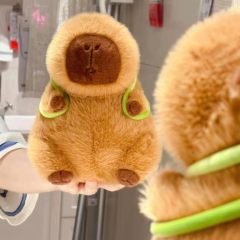 Capybara Stuffed Animals Toys Kawaii Rodents Plushie Toys With Turtle Backpack Cute Capybara Doll Gift for Kids and Home Decoration,KingKong Toys