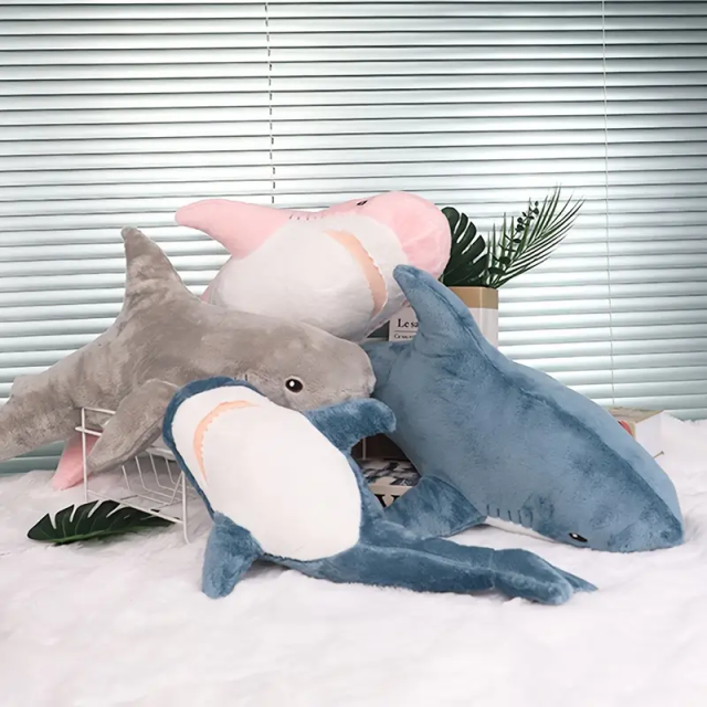 Plush toy shark Stuffed Animals cute gift children's toys,KingKong Toys